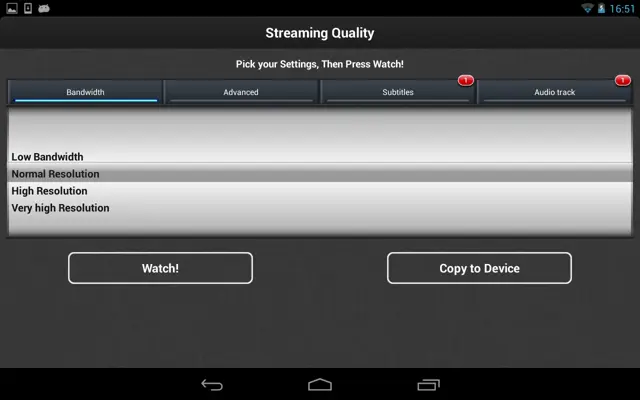 VLC Streamer Free android App screenshot 1